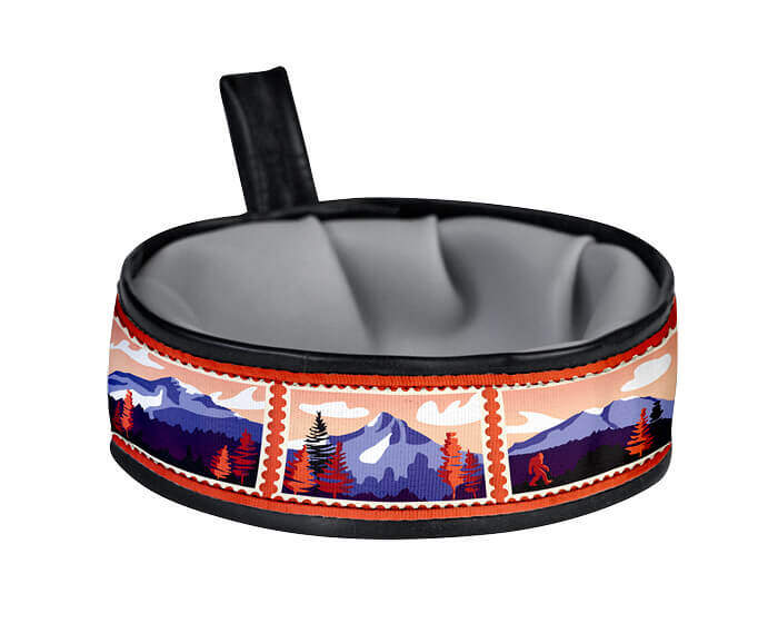 Sasquatch Mountains Dog Bowl